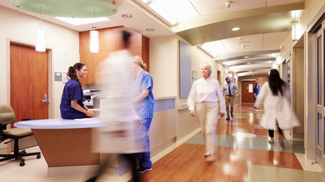 Clean, sanitary healthcare space